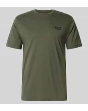 EA7 T-Shirt Met Labelprint - Groen