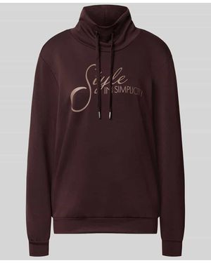 Soya Concept Regular Fit Sweatshirt aus reiner Modal-Mix Modell 'BANU' - Braun