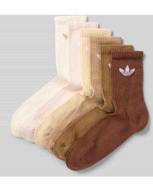 adidas Originals Socken mit Label-Print im 6er-Pack - Natur