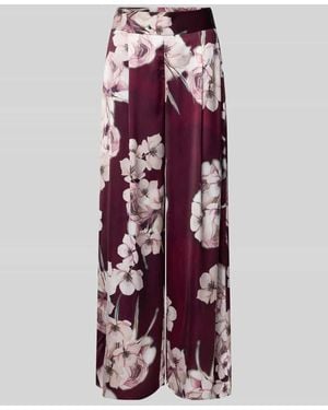 Rinascimento Stoffhose mit Nahtreißverschluss - Lila