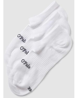 Marc O' Polo Sneakersocken Mit Label-Detail Im 3Er-Pack Modell 'Sascha' - Weiß