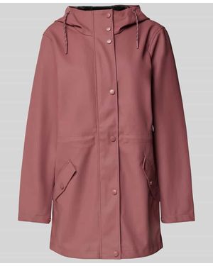 Vero Moda Regular Fit Funktionsjacke mit Taillen-Kordelzug Modell 'MALOU' - Rot