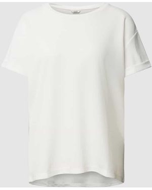 Mbym T-Shirt mit Rundhalsausschnitt Modell 'Amana' - Weiß
