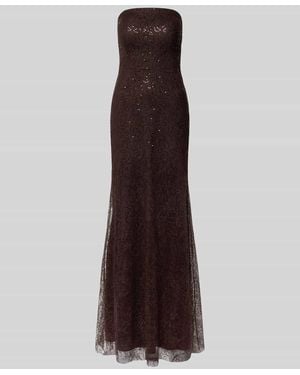 TROYDEN COLLECTION Maxikleid im Off-Shoulder-Look mit Pailletten - Lila