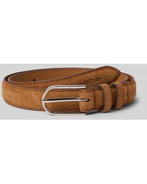 Marc O' Polo Gürtel aus echtem Veloursleder - Braun