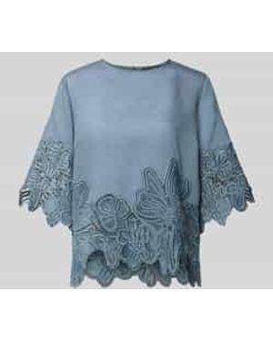 Cph Muse Blouses Korte Mouw - Blauw