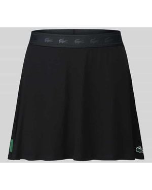 Lacoste Ausgestellter Sport-Rock mit Logo-Detail - Schwarz