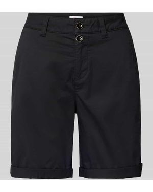 S.oliver Bermudas Mit Seitlichen Eingrifftaschen - Schwarz