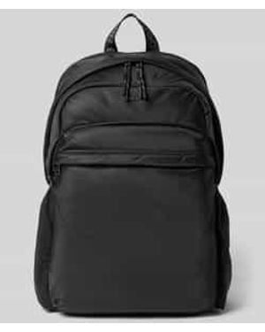 HUGO Rugzak Met Labelapplicatie Van Metaal Model 'Ayden_New_Backpack' - Zwart