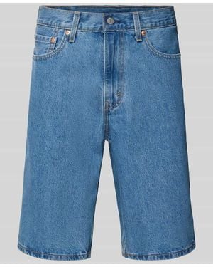 Levi's Loose Fit Jeansshorts aus reiner Baumwolle Modell '469' - Blau