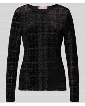 christian berg Longsleeve mit Struktur-Muster - Schwarz