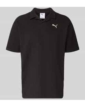 PUMA Regular Fit T-Shirt Met Gestikt Logo - Zwart