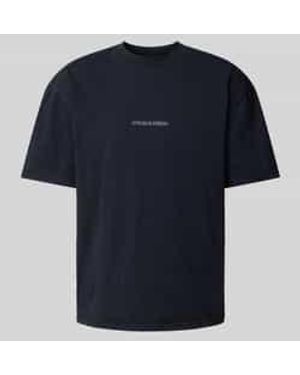 PEGADOR Oversized T-shirt Met Labelprint - Blauw