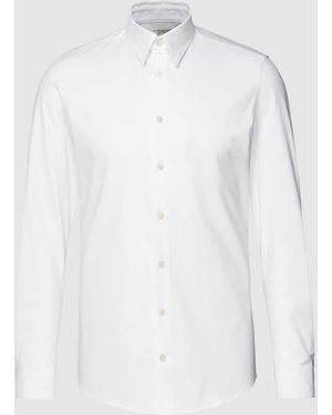 DRYKORN Slim Fit Business-Hemd Mit Kentkragen Modell 'Zed' - Weiß