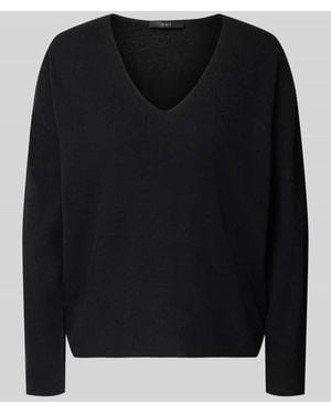 Ouí Strickpullover aus Viskose-Mix Modell 'FREYJA' - Schwarz