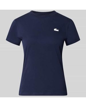 Lacoste Slim Fit Sport-T-Shirt aus Baumwoll-Mix - Blau