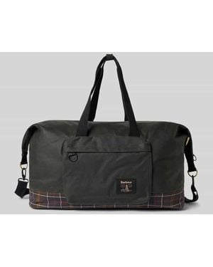 Barbour Weekender aus reiner Baumwolle mit abnehmbarem Schulterriemen - Schwarz
