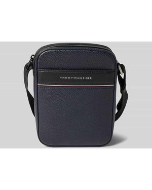 Tommy Hilfiger Umhängetasche Mit Label-Detail Modell 'Reporter' - Blau