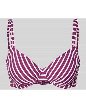 Venice Beach Bikini-Oberteil im Allover-Look Modell 'Tadu' - Pink