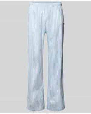 Pockies Regular Fit Pyjamabroek Met Elastische Band - Blauw