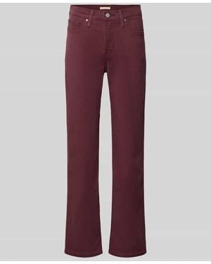 Levi's Straight Fit Jeans aus Baumwoll-Mix mit Viskose-Anteil Modell '314 SHAPING STRAIGHT' - Rot