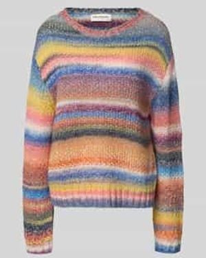 Lolly's Laundry Gebreide Pullover Met Ronde Hals, Model 'Fairhaven' - Grijs