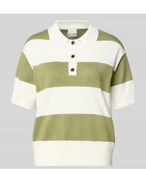 Ichi Regular Fit Poloshirt Van Viscosemix Model 'Luls' - Groen