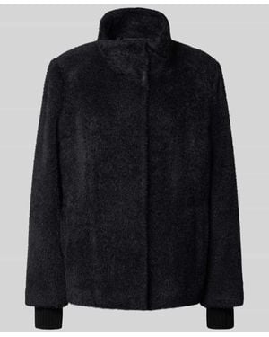Comma, Jacke mit Kunstfell - Schwarz