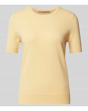 The Mercer N.Y. Kaschmirstrickshirt mit Rundhalsausschnitt - Gelb