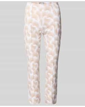 Seductive Super Skinny Fit Broek Met Vaste Persplooien - Wit