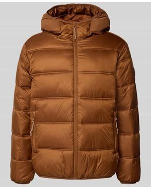 Tommy Hilfiger Regular Fit Steppjacke mit Mesh-Besatz - Braun
