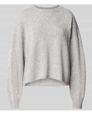 DRYKORN Gebreide Pullover Met Ribboorden, Model 'Malese' - Grijs