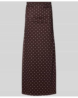 Forever New Maxirock im Allover-Look Modell 'Mimi Flute' - Lila