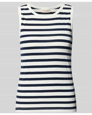 Freequent Tanktop in Ripp-Optik Modell 'Effy' - Blau