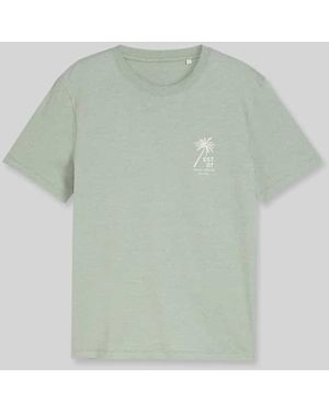 Tom Tailor Regular Fit T-Shirt aus reiner Baumwolle - Grün