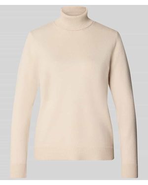 Betty Barclay Regular Fit Rollkragenpullover aus Viskosemix - Natur