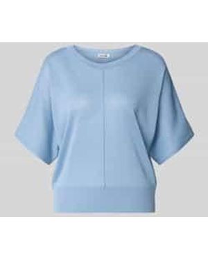 MORE&MORE Relaxed Fit Bovendeel Van Viscosemix - Blauw
