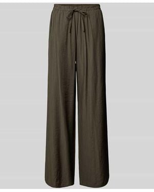 Opus Wide Fit Stoffhose aus Viskose-Mix Modell 'Marou' - Grün