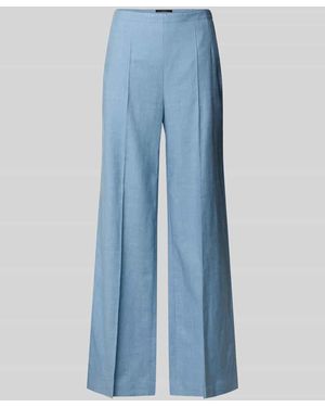 Windsor. Slim Fit Marlenehose aus Leinen-Mix - Blau