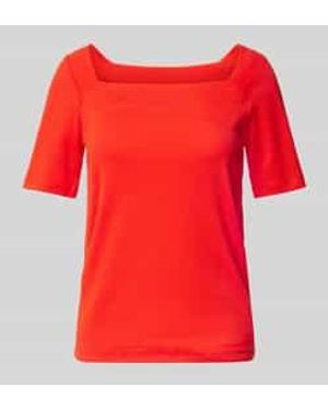 Marc Cain T-shirt Met Vierkante Hals - Rood