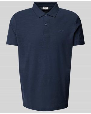 Joop! Poloshirt mit Label-Print Modell 'Alonso' - Blau