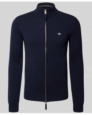 GANT Regular Fit Pullover aus reiner Wolle - Blau