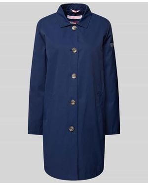 Frieda & Freddies Mantel mit Leistentaschen Modell 'SCARLETT NEO' - Blau