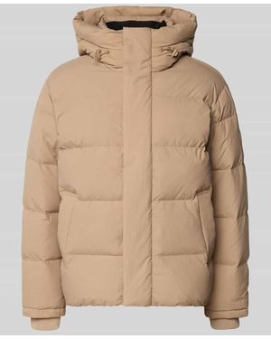 Tommy Hilfiger Regular Fit Steppjacke mit Kapuze - Natur
