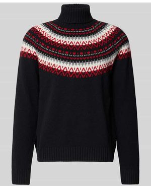 GANT Strickpullover aus Baumwoll-Woll-Mix - Schwarz