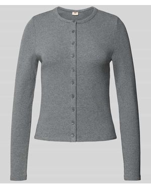 Levi's Strickjacke mit Rundhalsausschnitt Modell 'RORY' - Grau