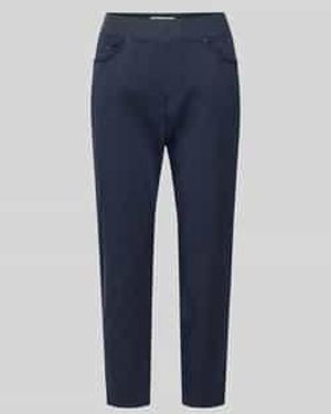 RAPHAELA by BRAX Capribroek Met Elastische Tailleband Model 'Pamina' - Blauw