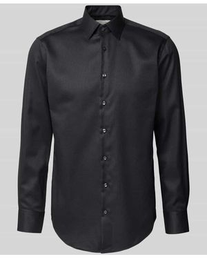 Christian Berg Men Regular Fit Businesshemd - Blau