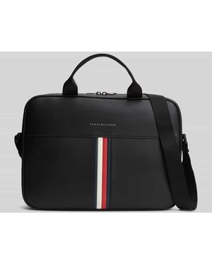 Tommy Hilfiger Laptoptasche mit Logo-Detail - Schwarz