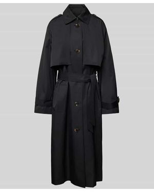 Jake*s Trenchcoat mit Bindegürtel - Schwarz